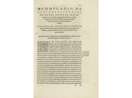 1577. LIBRO. (GENEALOGÍA-NOBLEZA). GUDIEL, GERONYMO:. COMPEN
