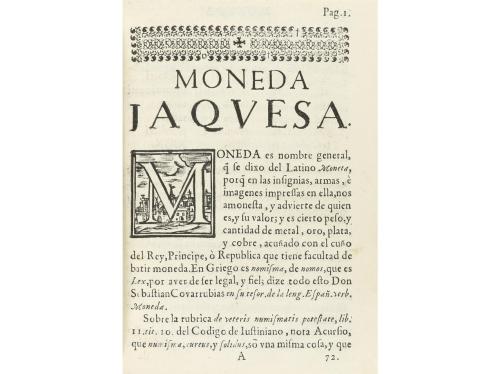 1681. LIBRO. (NUMISMÁTICA). LASTANOSA, VICENCIO IVAN DE:. TR