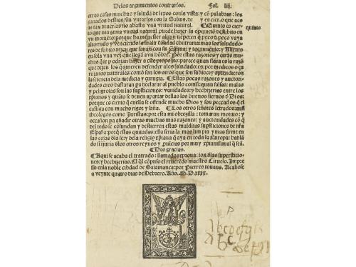 1540. LIBRO. (SUPERSTICIONES). CIRUELO:. REPROVACION DE LAS 