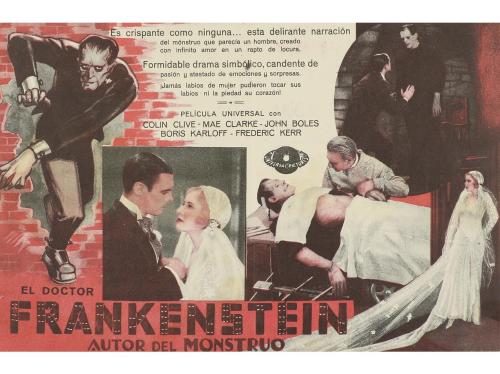 1932. PROGRAMA DE MANO. (CINE). EL DOCTOR FRANKENSTEIN. Prog