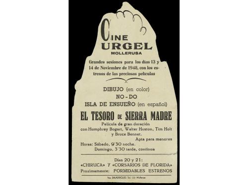 1950 ca. PROGRAMA DE MANO. (CINE). EL TESORO DE SIERRA MADRE