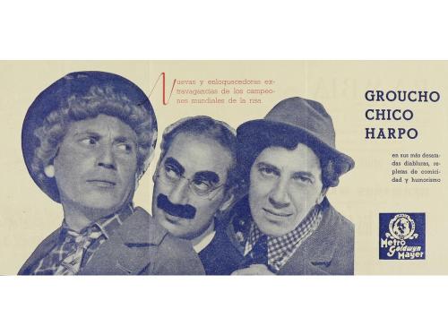 1937. PROGRAMA DE MANO. (CINE). UN DIA EN LAS CARRERAS. Prog