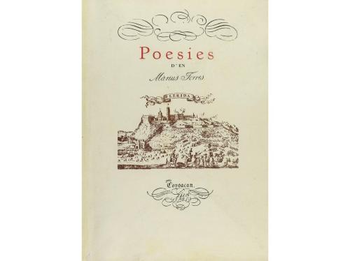 1947. LIBRO. (LITERATURA CATALANA). TORRES, MÀRIUS:. POESIES