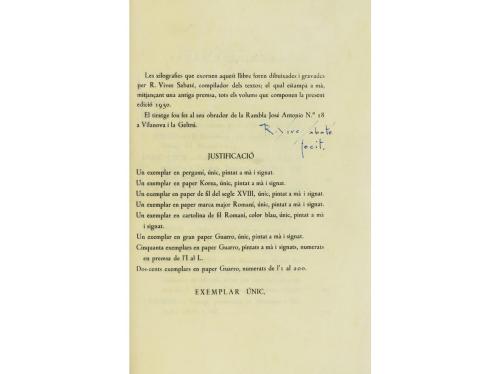 1950. LIBRO. (BIBLIOFILIA-MONTSERRAT). VIVES SABATE, R.:. AN