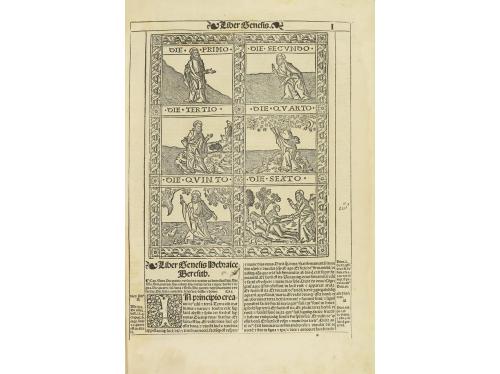 1533. LIBRO. (GÓTICO). TEXTUS BIBLIE. Lugduni: Imp. Joannem 