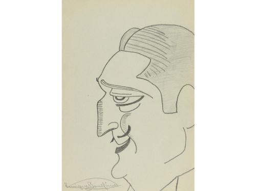 1936 ca. ORIGINAL ARTÍSTICO. BENLLIURE, E.:. 16 CARICATURAS 