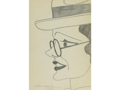 1936 ca. ORIGINAL ARTÍSTICO. BENLLIURE, E.:. 16 CARICATURAS 