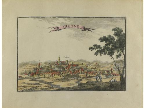 1750 ca. GRABADO. (VISTAS). [BEAULIEU, S. DE:]. BARCELONE. H