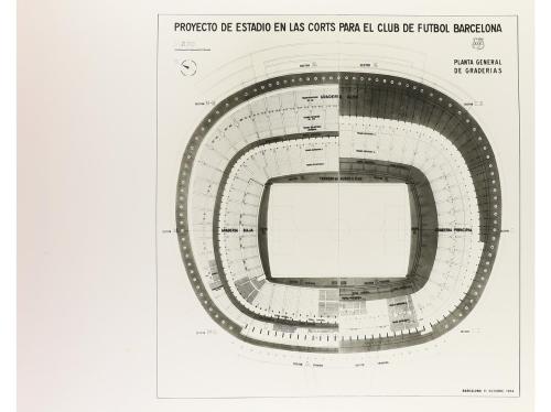1955. LIBRO. (ARQUITECTURA-ESTADIO). PROYECTO DE ESTADIO EN 