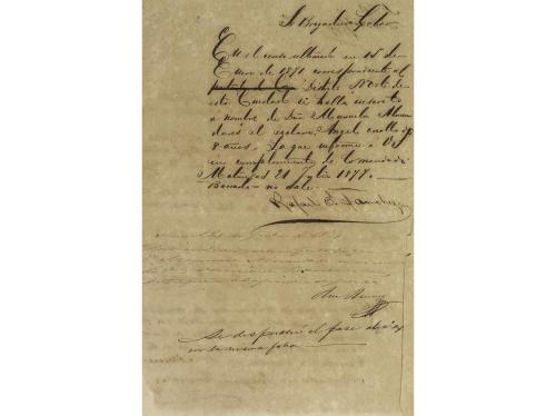 1874. MANUSCRITO. (ESCLAVITUD). DOS DOCUMENTOS DE COMPRA DE 