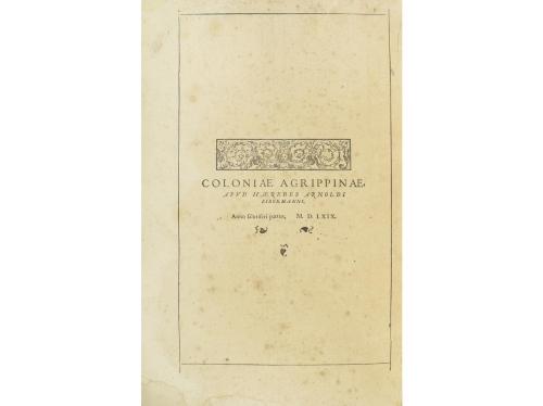 1569. LIBRO. (HITORIA). MERCATORE, GERARDO:. CHRONOLOGIA HOC