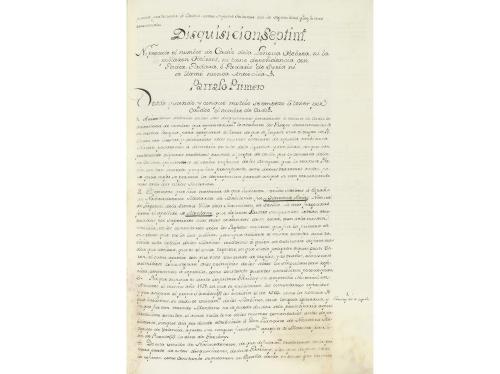 1780. MANUSCRITO. (CADIZ-HISTORIA). [YVANEZ DE SEGOVIA, GASP