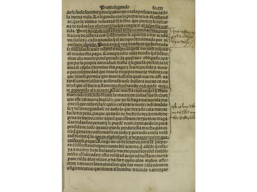 1537. LIBRO. (GÓTICO). [VANEGAS, ALEXIUS]:. [AGONIA DEL TRAN