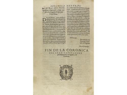 15[82]. LIBRO. (HISTORIA). CRÓNICA DEL GRAN CAPITAN GONÇALO 