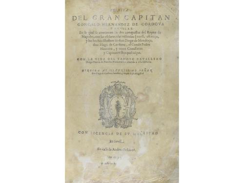 15[82]. LIBRO. (HISTORIA). CRÓNICA DEL GRAN CAPITAN GONÇALO 