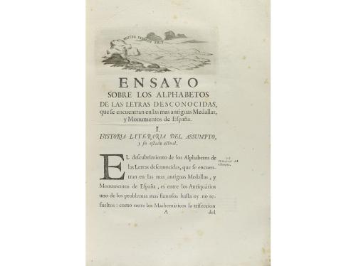 1752. LIBRO. (CALIGRAFÍA). VELAZQUEZ, JOSEPH:. ENSAYO SOBRE 