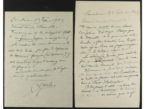 1897-1935. MANUSCRITO. (CARTAS). APELES MESTRES:. LOTE DE 22