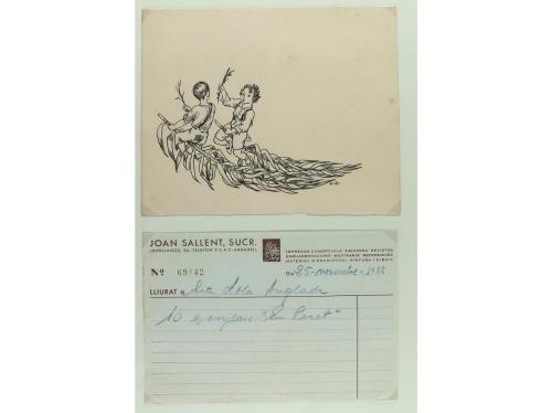 1900-1970. MANUSCRITO. CONJUNTO DE 4 DOSIERES CON DOCUMENTAC