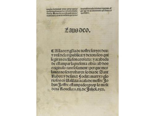 1521. LIBRO. (GÓTICO). LLULL, RAMON:. BLANQUERNA QUI TRACTA 