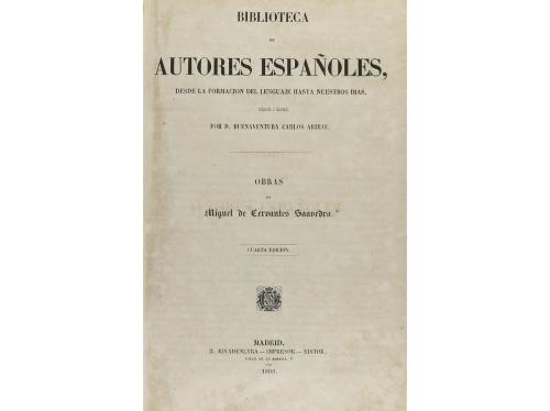1851-1860. LIBRO. (CERVANTINA). ARIBAU, BUENAVENTURA CARLOS: