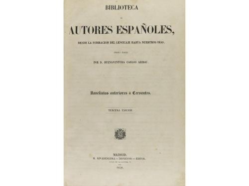 1851-1860. LIBRO. (CERVANTINA). ARIBAU, BUENAVENTURA CARLOS: