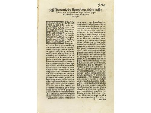 1552. LIBRO. (GÓTICO-MILITARIA). XENOPHON:. LAS OBRAS DE ...