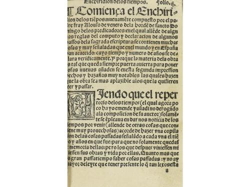 1540. LIBRO. (GÓTICO). [VENERO, ALONSO:]. ENCHIRIDION DE LOS