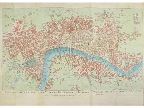1795 ca. LIBRO. (VIAJES). GROSLEY:. LONDRES, OU TABLEAU CIVI