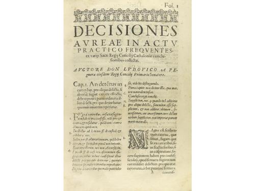 1605-1611. LIBRO. (DERECHO). PEGUERA, LLUIS DE:. DECISIONES 