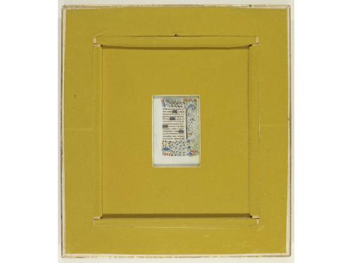 1470-1490 ca. MANUSCRITO. (FRAGMENTO LIBRO HORAS). UNA HOJA 
