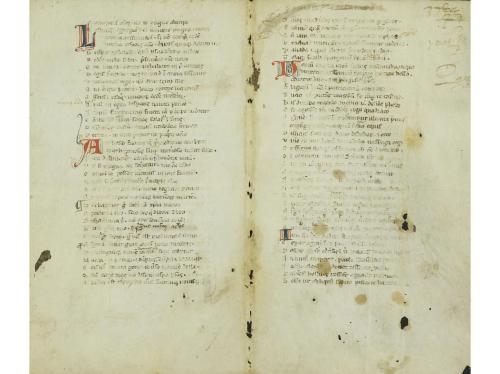 1300 ca. MANUSCRITO. (FRAGMENTO). FRAGMENTO DE MANUSCRITO LI