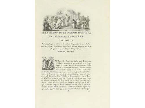 1791. LIBRO. (LITERATURA-BIBLIA). VILLANUEVA, JOAQUIN LORENZ
