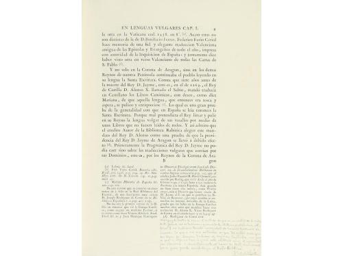 1791. LIBRO. (LITERATURA-BIBLIA). VILLANUEVA, JOAQUIN LORENZ