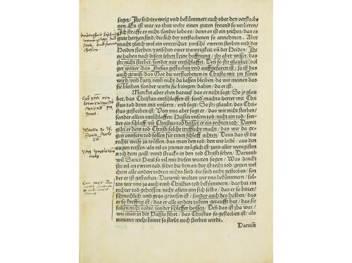1532. FOLLETOS. (REFORMA-GÓTICO). LUTHER, MARTIN:. ZWO PREDI