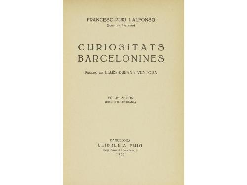 1930. LIBRO. (LOCAL-BARCELONA-ENCUADERNACIÓN). PUIG I ALFONS