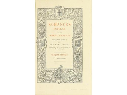 1893. LIBRO. (LITERATURA- ENCUADERNACIÓN). ROMANCER POPULAR 