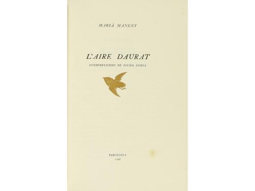 1948. LIBRO. (BIBLIOFILIA- LITERATURA CATALANA). MANENT, MAR