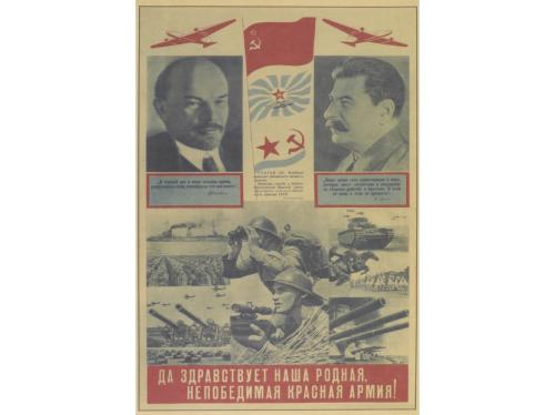 1960 ca. CARTEL. 4 CARTELES SOVIÉTICOS CON EL SELLO DEL KREM