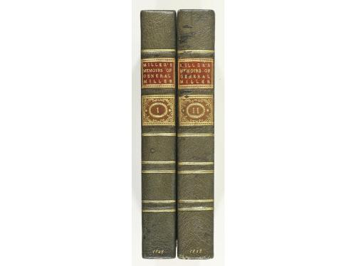 1828. LIBRO. (HISTORIA-PERÚ). MILLER, JOHN:. MEMOIRS OF GENE