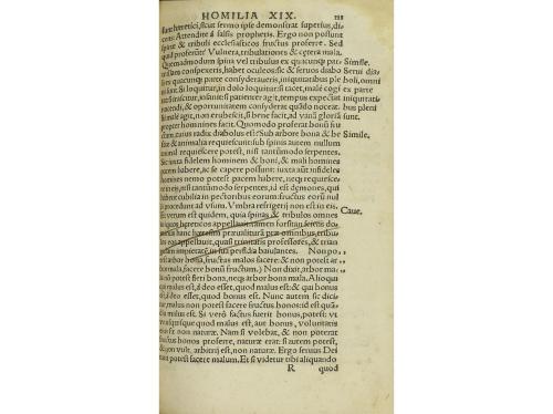 1537. LIBRO. (EVANGELIOS-SERMONES). CHRYSOSTOMI, IOANNIS:. I