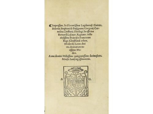 1516. LIBRO. (HUMANIDADES). MAXIMUS BAPTISTA MANTUANUS:. AD 