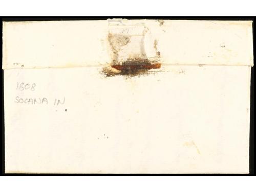 ✉ ESPAÑA: PREFILATELIA. 1808. SOLANA. Marca SOLANA/MANCHA/VA