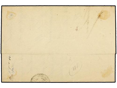 ✉ ESPAÑA. Ed. 93. 1868. MADRID correo interior. 5 mils. verd