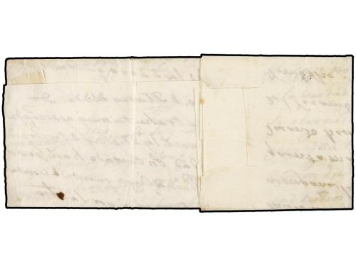 ✉ ESPAÑA: PREFILATELIA. 1770. CADIZ a GENOVA. Marca ANDALUCI