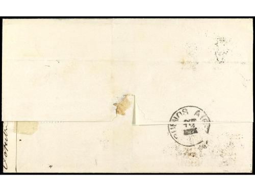 ✉ ESPAÑA. Ed. 177, 178. 1878. BARCELONA a BUENOS AIRES. 25 c