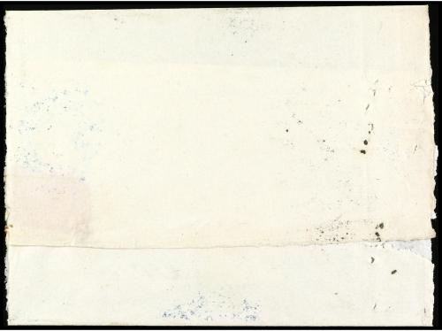 ✉ ESPAÑA. Ed. 35. 1857. PUENTEAREAS a CORUÑA. 1/2 onza negro