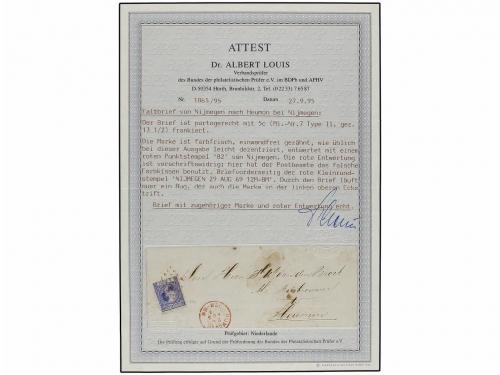 ✉ HOLANDA. Ed. . 1869 (Aug 29). Entire letter from NIJMEGEN 