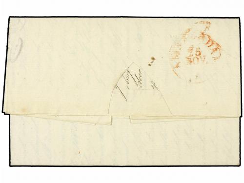 ✉ SURINAM. Ed. . 1831 (Aug 15). Entire letter to AMSTERDAM f