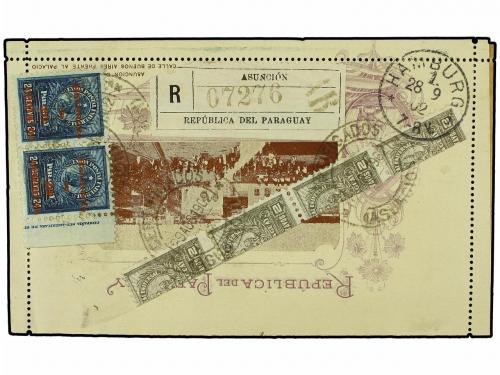 ✉ PARAGUAY. Ed. . 1902 (Aug 29). Registered-AR philatelic us