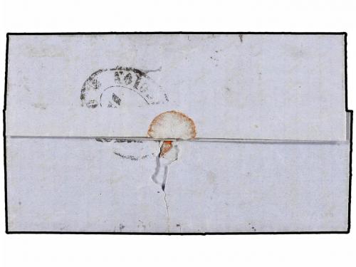 ✉ ESPAÑA. Ed. 96. 1867. POLLENSA (Baleares) a PALMA. 50 mils